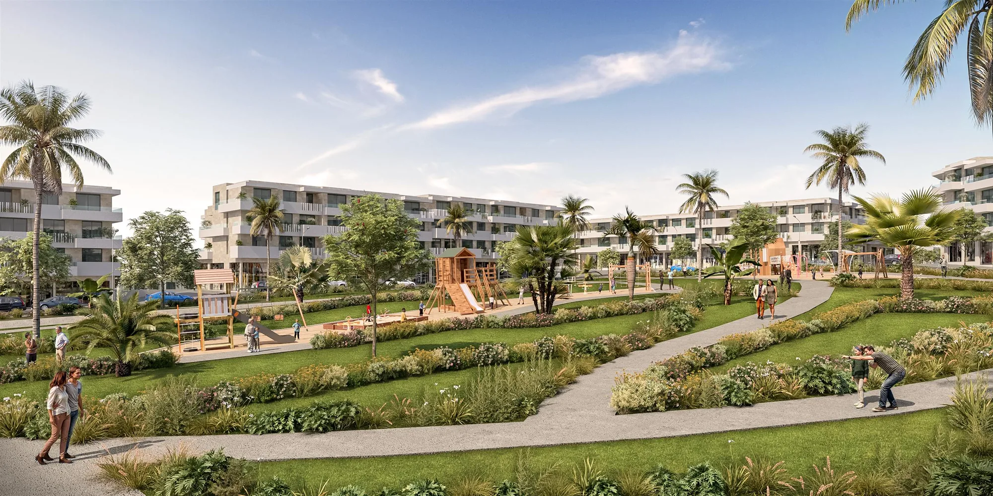 Projet architectural de lotissement avec vues d’ensemble, vue 3.