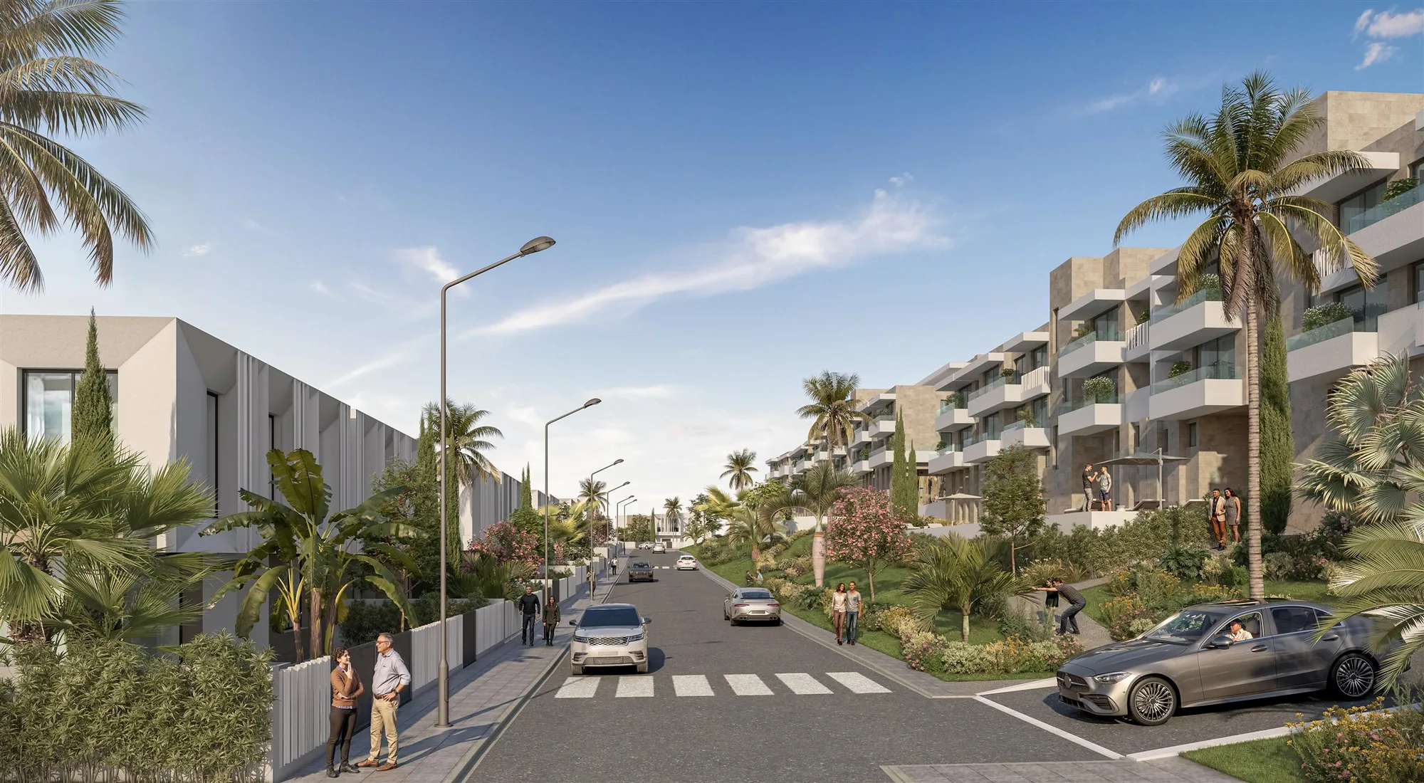 Projet architectural de lotissement avec vues d’ensemble, vue 4.