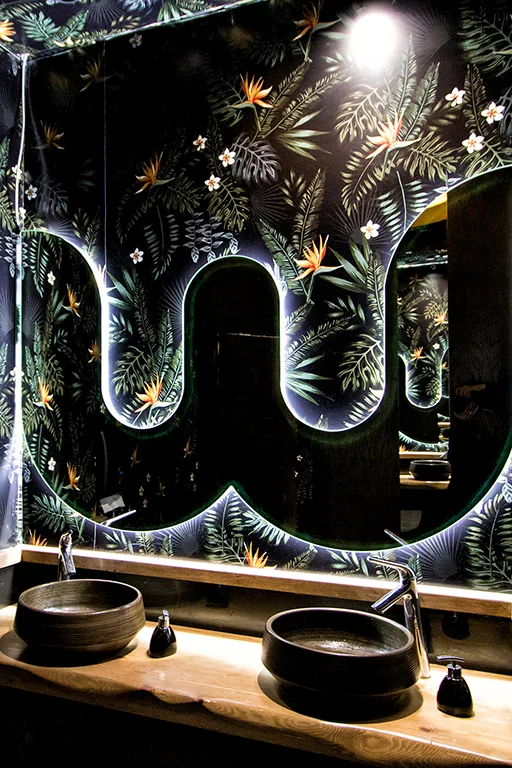 Restaurant contemporain avec ambiance intérieure travaillée, vue 12.