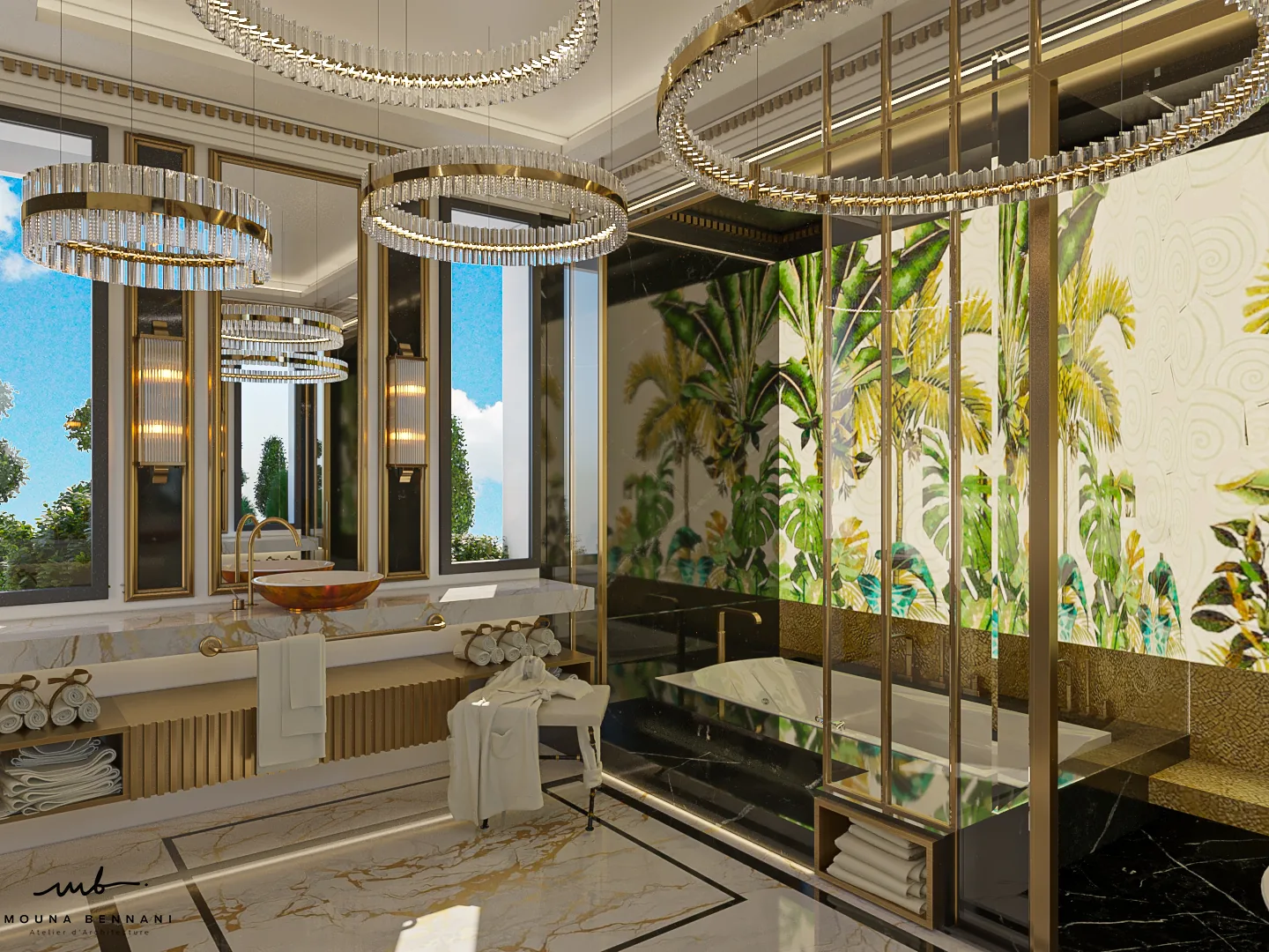 Villa résidentielle contemporaine avec détails architecturaux, vue 9.
