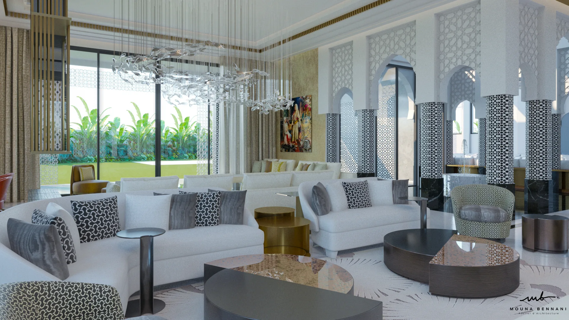Villa résidentielle contemporaine avec détails architecturaux, vue 14.