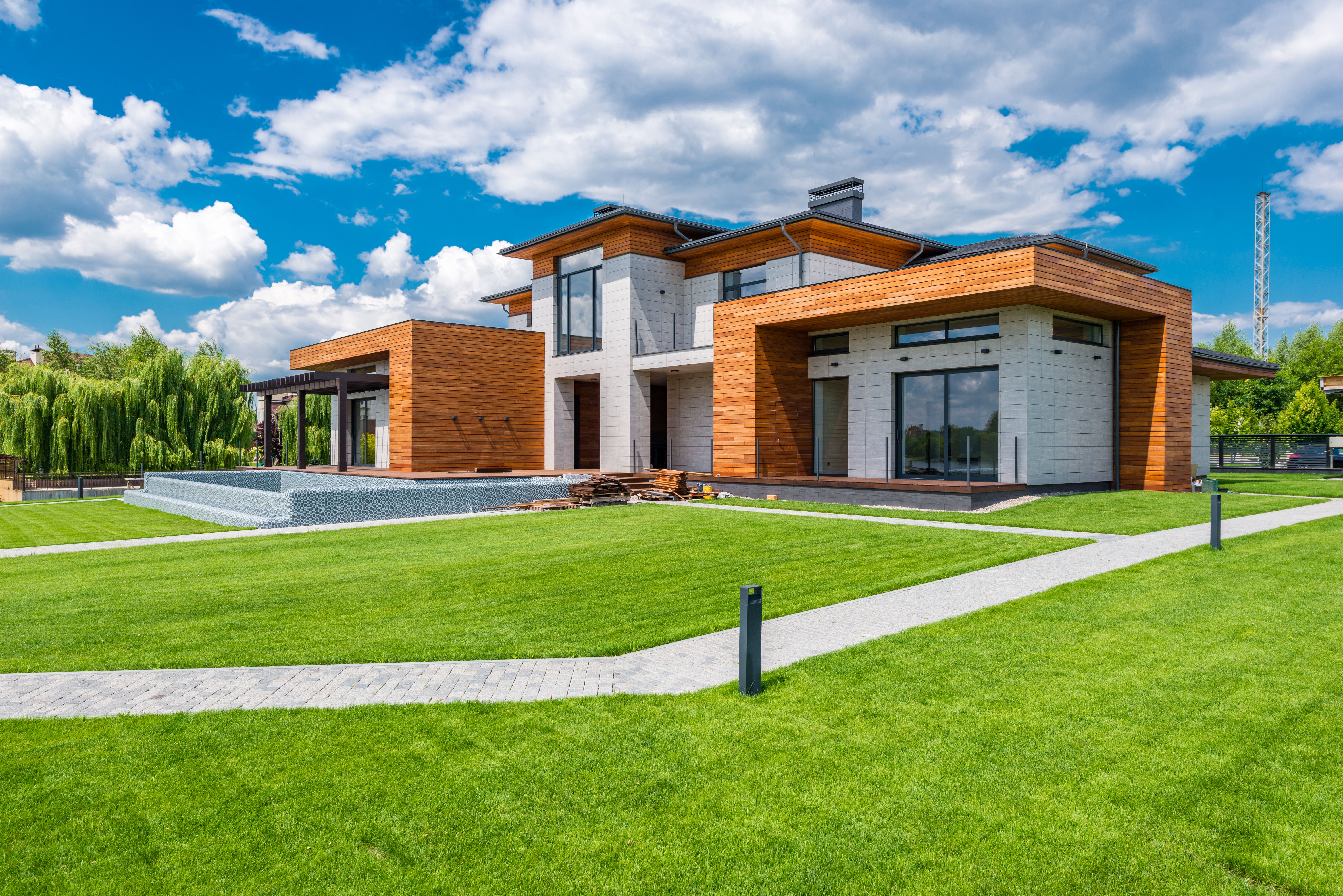 Villa contemporaine avec aménagement intérieur et extérieur, vue 6.