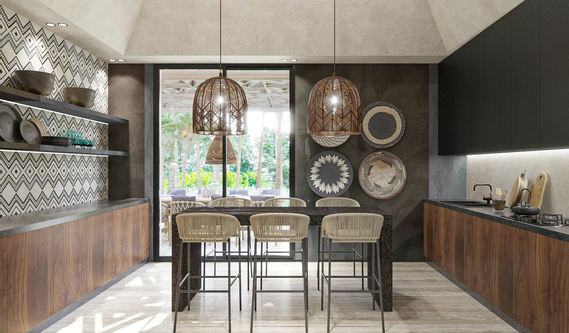 Villa avec espaces intérieurs aménagés et atmosphère résidentielle, vue 5.