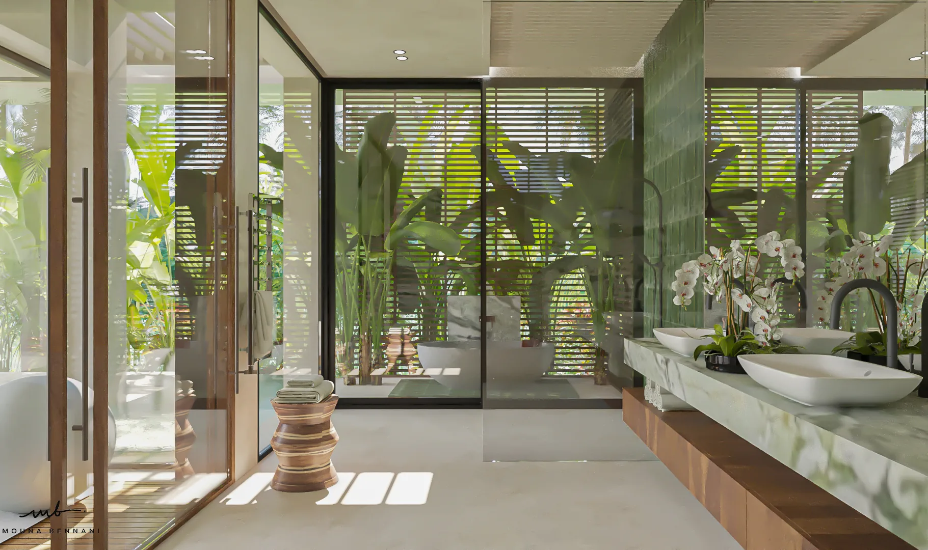 Villa avec espaces intérieurs aménagés et atmosphère résidentielle, vue 7.